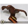 Image 1 : 12" GENUINE LEATHER HAND MADE EAGLE ART