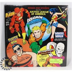 RARE 1975 COMIC RECORD AQUAMAN JLA FLASH WW NM