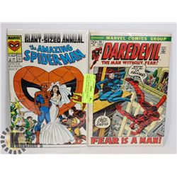 AMS #21 SPIDER MAN WEDDING DAREDEVIL # 90 COMICS