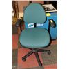 Image 1 : TURQUOISE ROLLING SWIVEL OFFICE CHAIR WITH ARMS