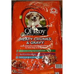 8 KG BAG OL' ROY MEATY CHUNKS AND GRAVY