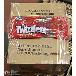 CASE WITH 24 250G BAGS OF TWIZZLER TWISTS