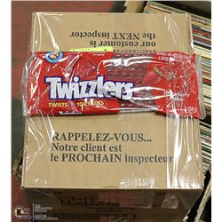CASE WITH 24 250G BAGS OF TWIZZLER TWISTS