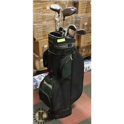 GOLF CLUBS  WITH SPALDING BAG