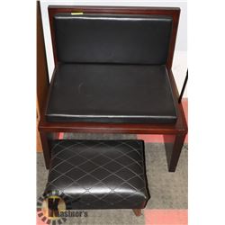 CHAIR BENCH AND FOOT STOOL