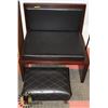 Image 1 : CHAIR BENCH AND FOOT STOOL