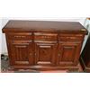Image 1 : PINE SIDEBOARD WITH CONTENTS.50"X18"X33" FURNITURE
