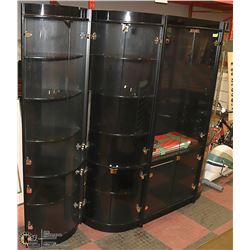 BLACK & GLASS HUTCHES