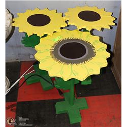 LOT OF ASSORTED SUNFLOWER TABLES.OUTDOOR FURNITURE