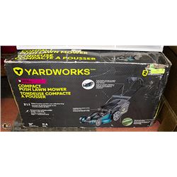YARDWORKS ELECTRIC COMPACT PUSH LAWNMOWER