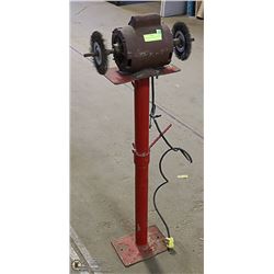 WIRE WHEEL POLISHER ON STAND