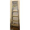 Image 1 : 6FT ALUMINUM A-FRAME LADDER