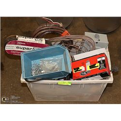 BOX OF ELECTRICAL SWITCHES, RECEPTICLE, BOXES