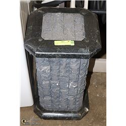 28" TALL STONE PILLAR PLANT STAND