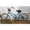 Image 1 : VINTAGE BLUE CCM BIKE. OUTDOORS FLAT BACK TIRE.