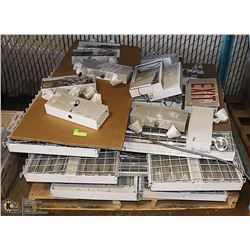 PALLET OF COMMERCIAL LIGHTING AND EXIT SIGNS