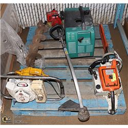 PALLET WITH 4 GAS POWERED TOOLS -STIHL 051 AV