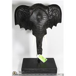MOUNTED ELEPHANT HEAD 17" TALL