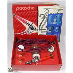PAASCHE AIRBRUSH SET, COMPLETE WITH MANUAL