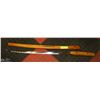 Image 1 : ORNAMENTAL SAMURAI SWORD, 440-SS, TANNED WOOD