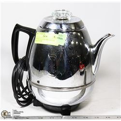 VINTAGE G.E. ELECTRIC COFFEE PERCOLATOR
