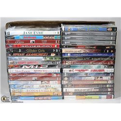DVD'S- ASSORTED BOX OF 37 DVD'S