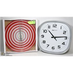 PAIR OF WALL CLOCKS