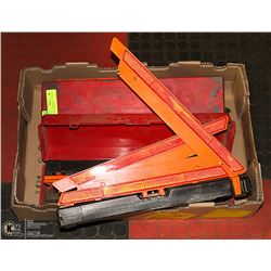 LOT OF 2 EMERGENCY ROADSIDE SAFETY TRIANGLE