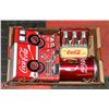 Image 1 : FLAT OF COCA COLA TINS & PIGGY BANKS