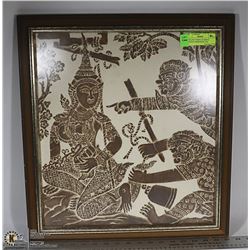 THAILAND TEMPLE RUBBING ORIGINAL IMPRESSION 1964