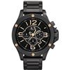 Image 1 : NEW ARMANI EXCHANGE BLACK DIAL 3-CHRONO MSRP $339