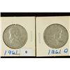 Image 1 : 1961-P & D FRANKLIN HALF DOLLARS