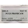 Image 3 : 2001-S SACAGAWEA DOLLAR PCGS PR69 DCAM