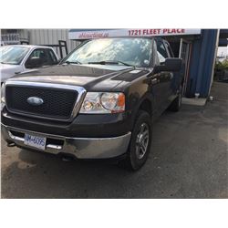 2007 FORD F150 XL BROWN PICKUP, VIN # 1FTRX14W97FB39025, 326665KM, RD/TH/TW/AC, BOX LINER, RACK -