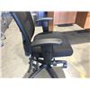 Image 2 : ULINE LORELL ERGOMESH SERIES MANAGERIAL MID-BACK CHAIR - BLACK FABRIC SEAT, BLACK BACK & FRAME,