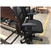 Image 2 : ULINE LORELL ERGOMESH SERIES MANAGERIAL MID-BACK CHAIR - BLACK FABRIC SEAT, BLACK BACK & FRAME,