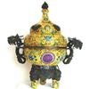 Image 1 : CHINESE CLOISONNE and BRONZE BRAZIER 22&quot; #983810