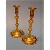 Image 1 : Pair of brass Queen Anne candlesticks, c. 1750- #983890