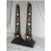 Image 1 : Pair of marble Derbyshire obelisks circa 1880 #983907