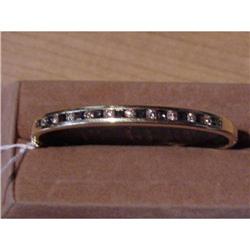 18kt yellow gold diamond and sapphire bracelet #984053
