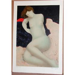 Alain Bonnefoit, Melancholy,  Signed Litho #984222