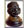 Image 1 : BRONZE BLACKAMOOR BUST INKWELL VIENNA 19C #984515