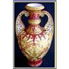 Image 1 : GILDED OPENWORK ROYAL CROWN DERBY VASE 19C MINT #984519