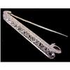 Image 1 : Art Deco Platinum & 4 Carat Diamond Pin #993896