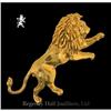 Image 1 : RHJ Rearing Lion Pin A Work of Art in Sterling #993942
