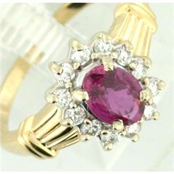 Sparkler! 0.85ct Ruby and Diamond Ring #994097
