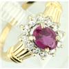Image 1 : Sparkler! 0.85ct Ruby and Diamond Ring #994097
