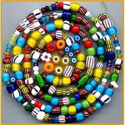 30 LBS VINTAGE TRADE 3 LAYER STRIPE BEADS #3 / #994168