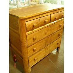 Victorian Mahogany Veneer Tall Chest--Empire #994205