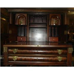 French Empire Mahogany Drop Front Desk  #994218
